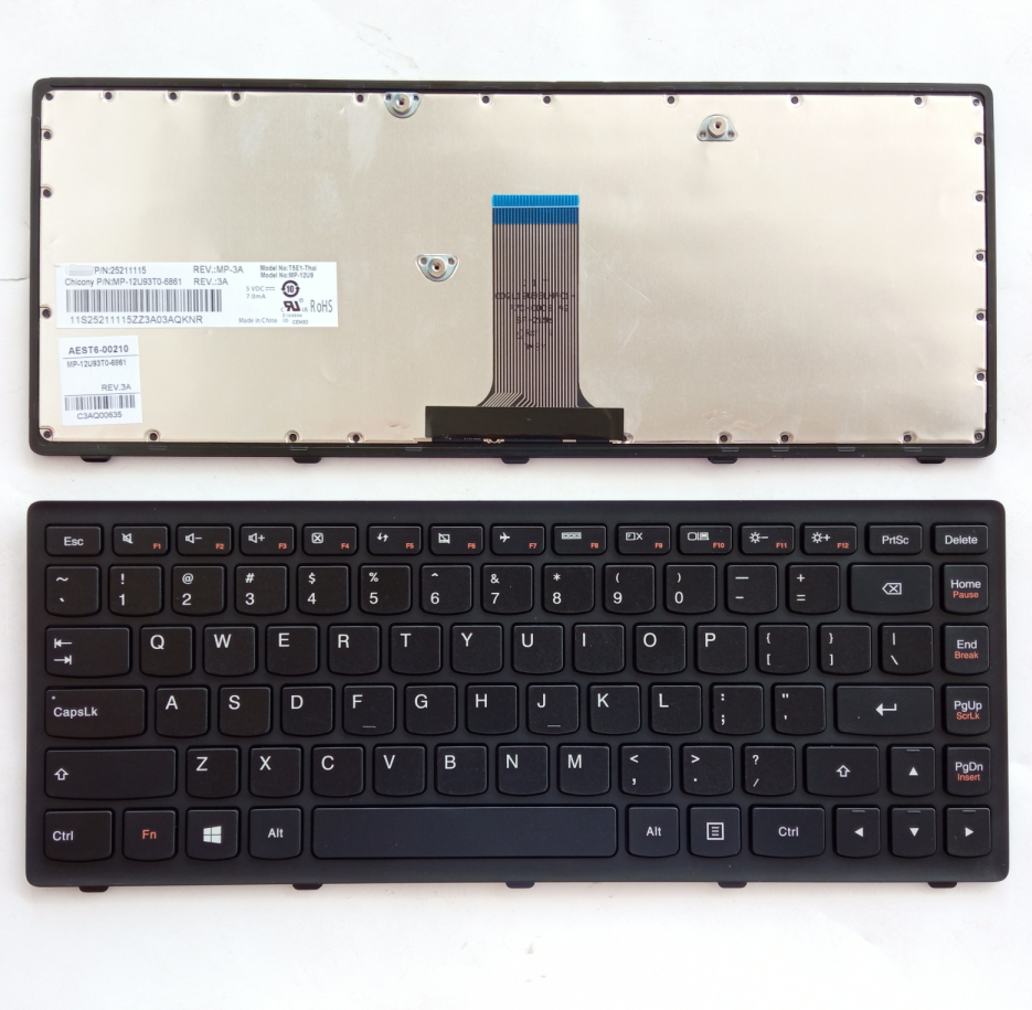 Picture of New Replacement Laptop Keyboard For LENOVO G400S/G405S/G410S/FLEX14 BLACK FRAME BLACK (OEM) US Layout